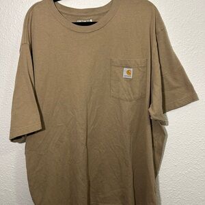 Carhartt Men's Brown Short Sleeve Pocket Tee
